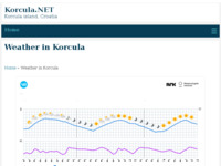 Frontpage screenshot for site: (http://www.korcula.net/weather/default.htm)