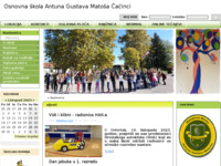 Frontpage screenshot for site: (http://www.os-agmatosa-cacinci.skole.hr/)