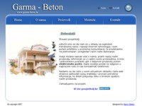 Frontpage screenshot for site: (http://www.garma-beton.hr/)