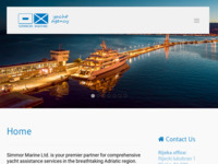 Frontpage screenshot for site: Simmor Marine agencija za asistenciju jahtama (http://www.simmormarine.com/)