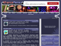 Frontpage screenshot for site: (http://www.trancepleme.com/)