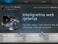 Frontpage screenshot for site: (http://www.eagle-art-studio.com)