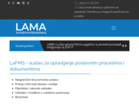 Frontpage screenshot for site: Lama d.o. - sistem integrator - IP telefonija (http://www.lama.hr)