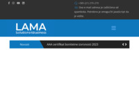 Slika naslovnice sjedišta: Lama d.o. - sistem integrator - IP telefonija (http://www.lama.hr)