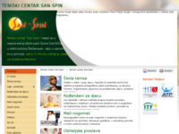 Frontpage screenshot for site: (http://www.san-spin.hr)