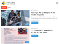Frontpage screenshot for site: Yacht Club Biograd (http://www.yc-biograd.com/)