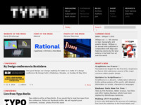 Frontpage screenshot for site: Typo. Central European Typography (http://euro.typo.cz)