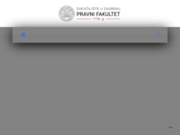 Frontpage screenshot for site: Pravni fakultet (http://www.pravo.hr/)