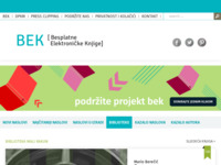 Frontpage screenshot for site: Mario Berečić - Željezna horda (http://www.elektronickeknjige.com/berecic_mario/zeljezna_horda/index.htm)
