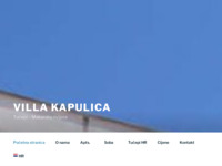 Frontpage screenshot for site: Villa Kapulica (http://www.villa-kapulica.com/)