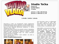 Frontpage screenshot for site: (http://www.tattoovlada.com)