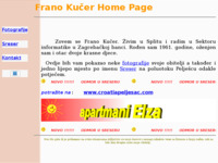 Frontpage screenshot for site: Frano Kučer home page (http://www.inet.hr/~fkucer)