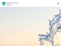 Frontpage screenshot for site: Thalasso Therapia Opatija (http://www.thalassotherapia-opatija.hr/)