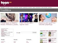 Frontpage screenshot for site: (http://trazilica.teen385.com/)