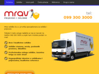 Frontpage screenshot for site: Prijevozi i selidbe Mrav Zagreb (http://www.mrav.hr)