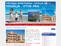 Frontpage screenshot for site: Prodaja apartmana Novalja (http://prodaja-apartmana.info/)