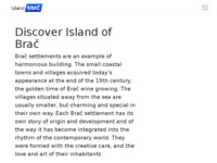 Frontpage screenshot for site: Otok Brač - informacije o otoku i fotogalerija (http://www.islandbrac.com/)