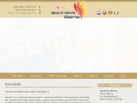 Frontpage screenshot for site: Apartmani Biserka (http://www.novalja-biserka.com/)