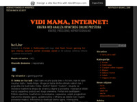 Frontpage screenshot for site: Vidi mama, internet! (http://croweb.wordpress.com)