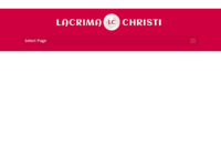 Frontpage screenshot for site: (http://www.lacrima-christi.net)