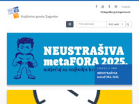 Frontpage screenshot for site: Knjižnice grada Zagreba (http://www.kgz.hr/)