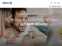 Frontpage screenshot for site: Allianz Zagreb (http://www.allianz.hr/)