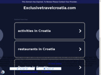 Frontpage screenshot for site: (http://exclusivetravelcroatia.com/)