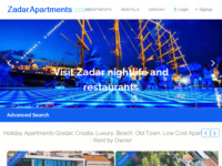 Frontpage screenshot for site: (http://www.gradacapartments.com)