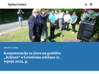 Frontpage screenshot for site: Općina Cestica (http://www.cestica.hr/)