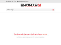 Frontpage screenshot for site: Euroton d.o.o. Čakovec (http://www.euroton-ck.hr/)