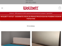 Frontpage screenshot for site: (http://www.wollbett.hr/)