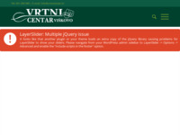 Frontpage screenshot for site: (http://vrtnicentar.com/)