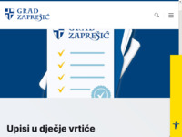 Frontpage screenshot for site: (http://www.zapresic.hr)