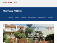 Frontpage screenshot for site: (http://www.apartmani-pretner.com/)