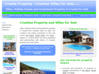 Frontpage screenshot for site: Hrvatske vile na prodaju (http://croatianvillasforsale.co.uk)