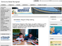 Frontpage screenshot for site: (http://www.os-novigrad.skole.hr/)