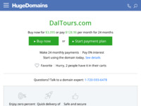 Frontpage screenshot for site: (http://www.daltours.com)