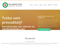 Frontpage screenshot for site: Prijevodi za talijanski jezik (http://www.talijanski.com)