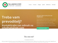 Frontpage screenshot for site: (http://www.talijanski.com)