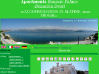 Frontpage screenshot for site: Bonačića dvori (http://www.milica-bonacic.iz.hr/)