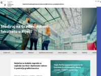 Frontpage screenshot for site: Građevinski fakultet u Rijeci (http://www.gradri.hr/)