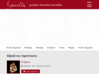 Frontpage screenshot for site: Gradsko dramsko kazalište Gavella (http://www.gavella.hr)