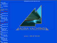 Frontpage screenshot for site: (http://www.adria-yacht-charter.com/)