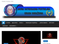 Frontpage screenshot for site: Javna vatrogasna postrojba grada Varaždina (http://www.jvp-varazdin.hr/)