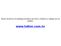 Frontpage screenshot for site: Hrvatsko društvo za hitnu medicinu (http://hdhm.mef.hr/)