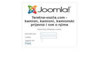 Frontpage screenshot for site: (http://www.teretna-vozila.com)