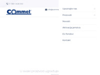 Frontpage screenshot for site: Commel Zagreb (http://www.commel.hr/)