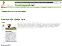 Frontpage screenshot for site: (http://www.fizioterapeut.net/)