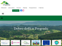 Frontpage screenshot for site: Pregrada on-line (http://www.pregrada.hr)