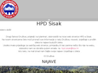 Frontpage screenshot for site: Hrvatsko planinarsko društvo Sisak (http://www.hpd-sisak.hr/)
